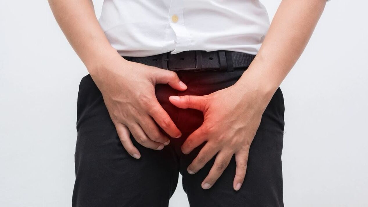 Pain of genital prostatitis